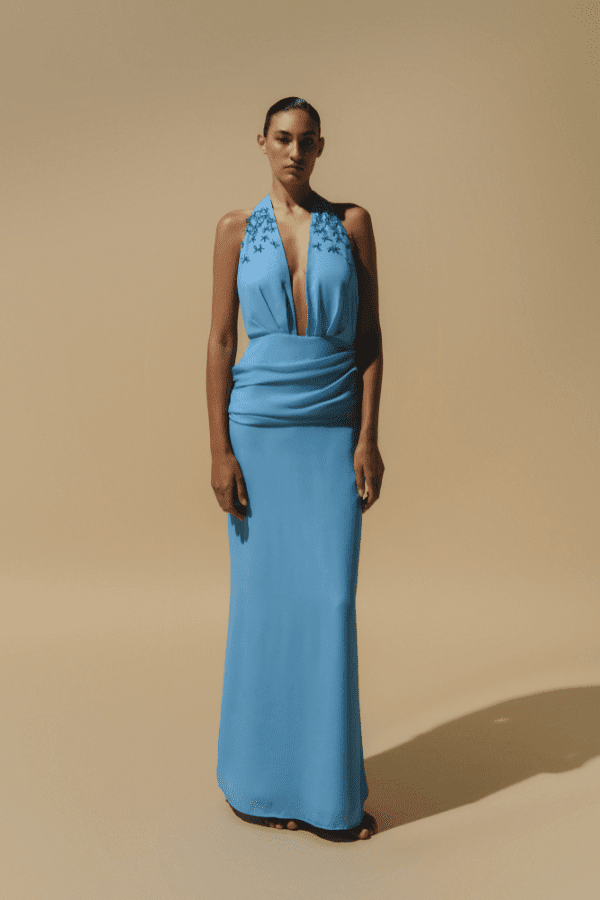 Dune Dress Aquamarine Blue